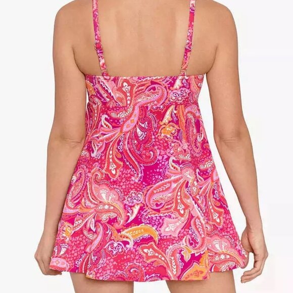 Swim Solutions Tummy Control Bow Front Swim Dress Various Sizes - Picture 3 of 3
